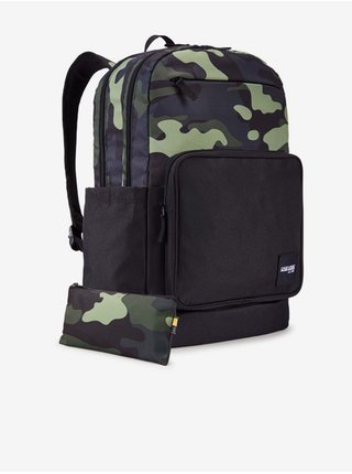 Zeleno-černý vzorovaný batoh Case Logic