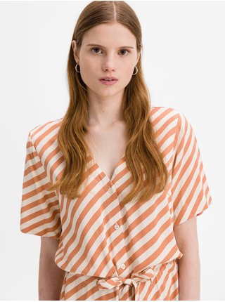 Košeľové šaty pre ženy ICHI - oranžová