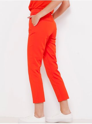 Oranžové zkrácené kalhoty CAMAIEU