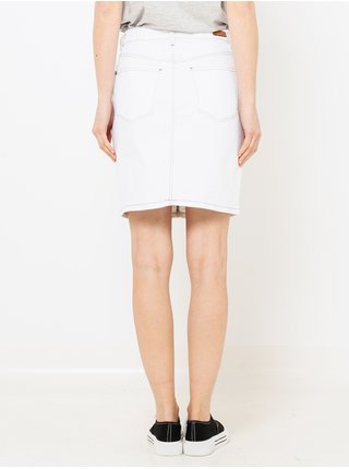 Bílá džínová sukně CAMAIEU 