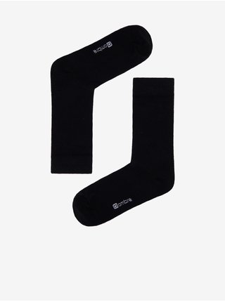 Sada tří párů černých pánských ponožek Ombre Clothing