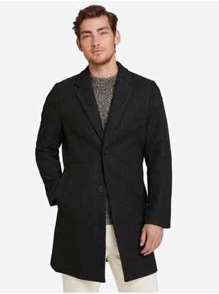 Čierny pánsky kabát Tom Tailor