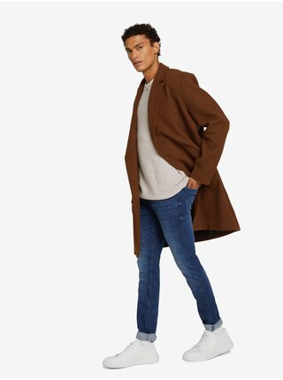 Hnedý pánsky kabát Tom Tailor Denim