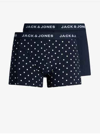 Sada dvou tmavě modrých boxerek Jack & Jones Organic 