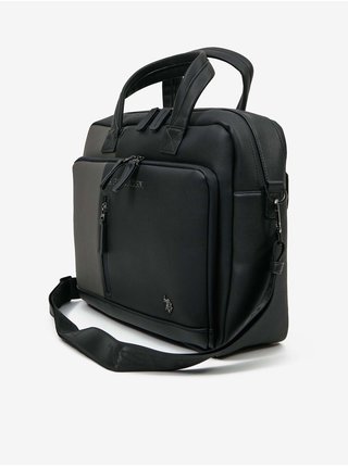 Černá pánská taška na notebook U.S. Polo Assn.