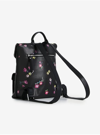Černý dámský květovaný batoh Desigual Little Bia Nerano