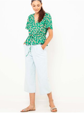 Světle modré džínové culottes CAMAIEU