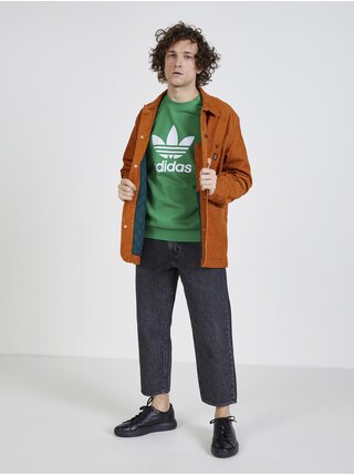 Zelená pánská mikina Trefoil adidas Originals Trefoil