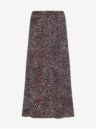 Červeno-černá dámská vzorovaná midi sukně Tommy Hilfiger
