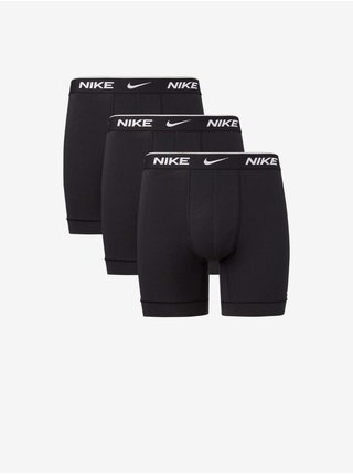 Sada troch pánskych boxeriek v čiernej farbe Nike