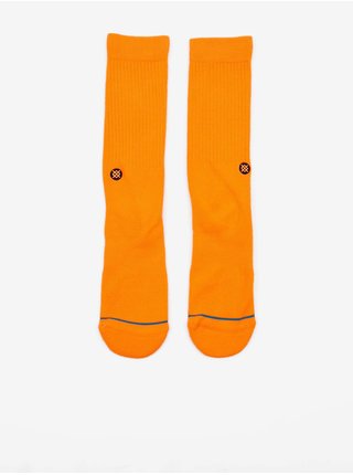Oranžové pánske rebrované ponožky Stance Icon Florescent