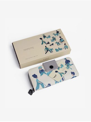 Krémová vzorovaná peněženka VUCH Dog walkers wallet