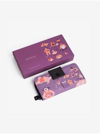 Fialová vzorovaná peněženka VUCH Swimmers wallet