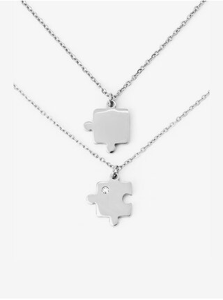 Náhrdelník ve stříbrné barvě VUCH Silver Puzzle