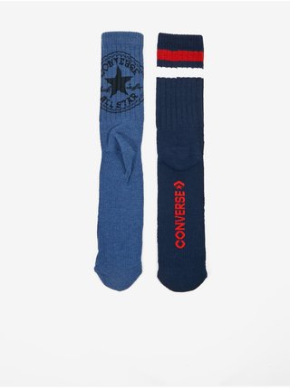 Sada dvou párů ponožek v modré barvě Converse