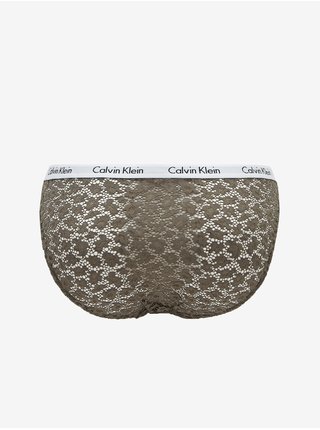 Tmavohnedé krajkové nohavičky Calvin Klein