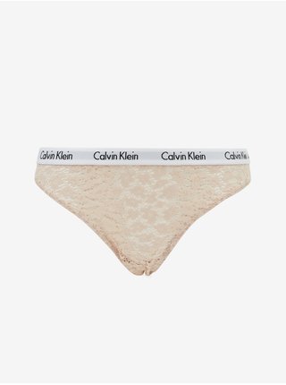 Béžové krajkové nohavičky Calvin Klein