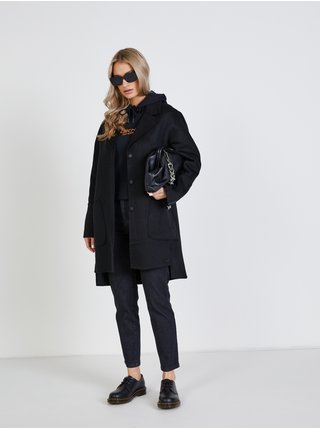 Čierna dámska mikina s kapucou DKNY