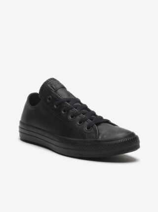 Černé kožené tenisky Converse Chuck Taylor All Star Tonal Leather