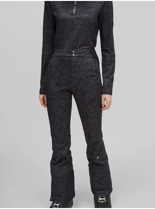 Tmavě šedé dámské vzorované sportovní zimní kalhoty O'Neill Blessed Pants Aop