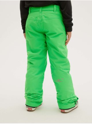 Neonově zelené dětské zimní kalhoty O'Neill Anvil Pants 