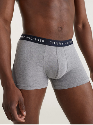 Sada tří pánských boxerek v bílé, modré a šedé barvě Tommy Hilfiger Underwear