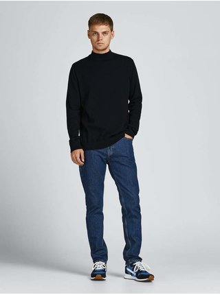 Čierny basic sveter so stojačikom Jack & Jones Basic