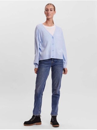 Světle modrý kardigan VERO MODA Doffy