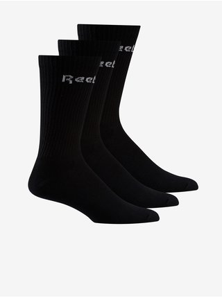 Sada troch párov ponožiek v čiernej farbe Reebok