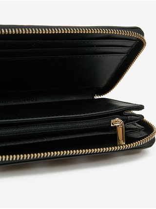 Čierna dámska vzorovaná veľká peňaženka Tommy Hilfiger