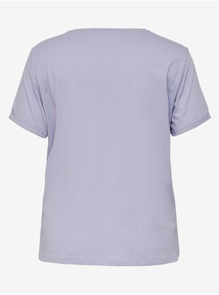 Světle fialové  tričko ONLY CARMAKOMA Bessy
