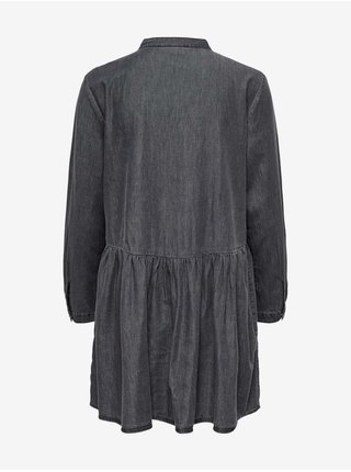 Tmavě šedé džínové košilové šaty Jacqueline de Yong Nelson