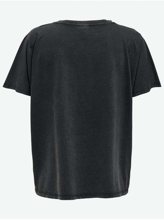 Čierne tričko s potlačou JDY Rock Life