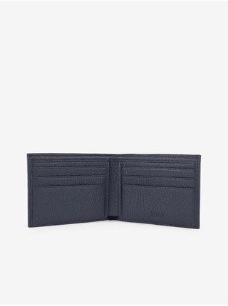 Tmavě modrá pánská kožená peněženka HUGO BOSS