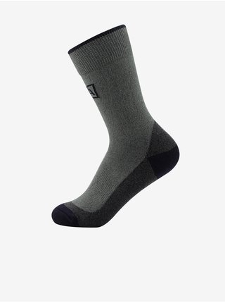 Unisex ponožky ALPINE PRO TRIN zelená-šedá