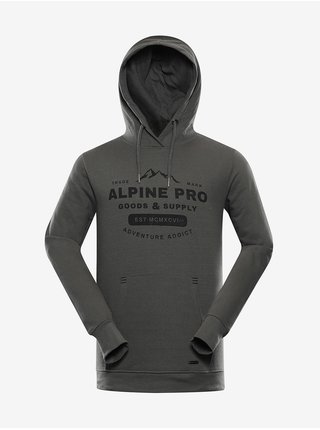 Pánská bavlněná mikina ALPINE PRO LEW šedá