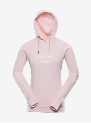 Růžová dámská bavlněná mikina ALPINE PRO LEWA