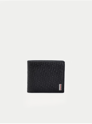 Černá pánská kožená malá peněženka Tommy Hilfiger