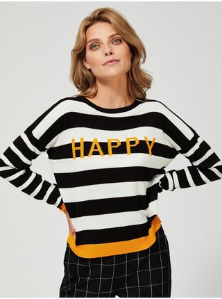 Moodo pruhovaný sveter Happy