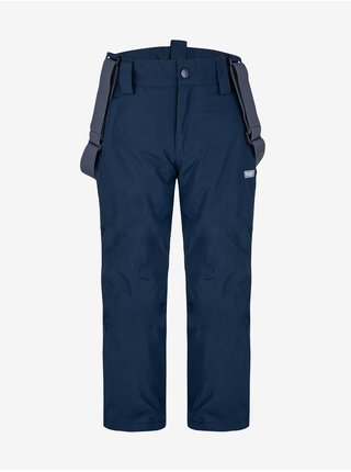 Tmavě modré klučičí zateplené softshellové kalhoty LOAP Fullaco