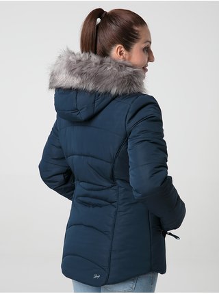 Tmavomodrá dámska zimná prešívaná bunda LOAP Tafa