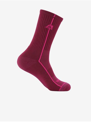 Unisex ponožky s antibakteriální úpravou ALPINE PRO BANFF 2 růžová
