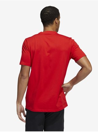 Červené pánské tričko adidas Performance