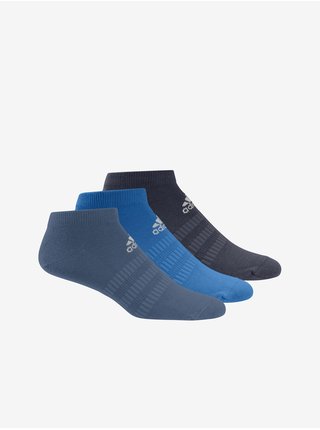 Sada tří párů ponožek v modré barvě adidas Performance