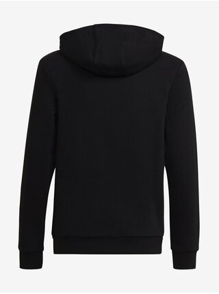 Černá dětská vzorovaná mikina s kapucí adidas Originals Hoodie
