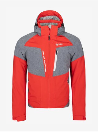 Šedo-červená pánská lyžařská bunda Kilpi Taxido-M 