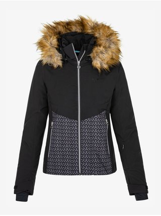 Šedo-černá dámská vzorovaná zimní bunda Kilpi Teresa-W