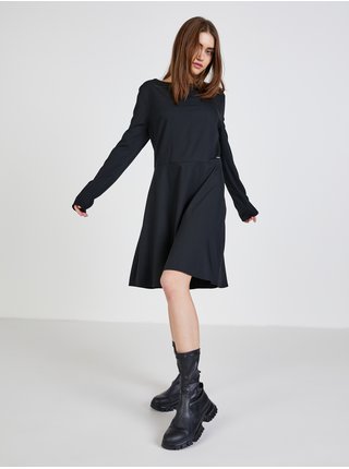 Černé dámské šaty s odhalenými zády Calvin Klein Jeans