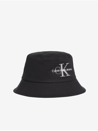 Černý pánský klobouk s potiskem Calvin Klein Jeans