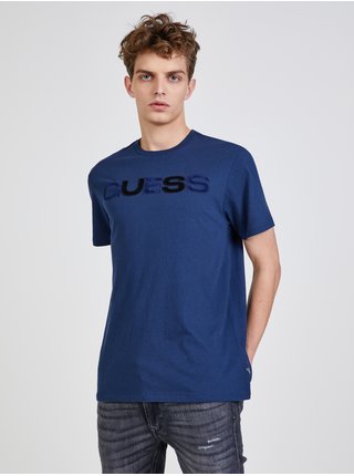 Modré pánské tričko Guess